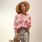 Women’s Lightweight Flowy Printed Blouse