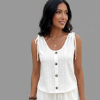 Women’s Light Summer Tank Top with Buttons