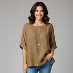 Women’s Elegant Airy Round-Neck Casual T-Shirt