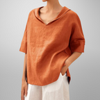 Women’s V-Neck Relaxed Fit Blouse