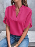 Women’s Elegant V-Neck Long Sleeve Blouse