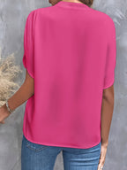 Women’s Elegant V-Neck Long Sleeve Blouse