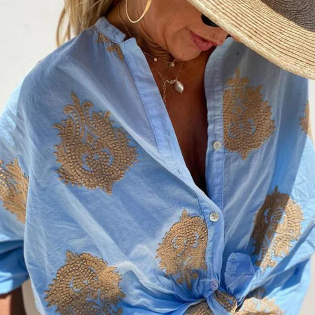 Women’s Lightweight Flowy Printed Blouse