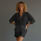 Women’s Casual Long-Sleeve Button-Down Shirt