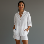 Women’s Casual Long-Sleeve Button-Down Shirt