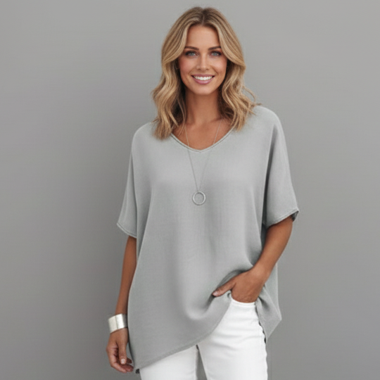 Women’s Relaxed Fit Scoop Neck Blouse
