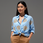 Women’s Lightweight Flowy Printed Blouse