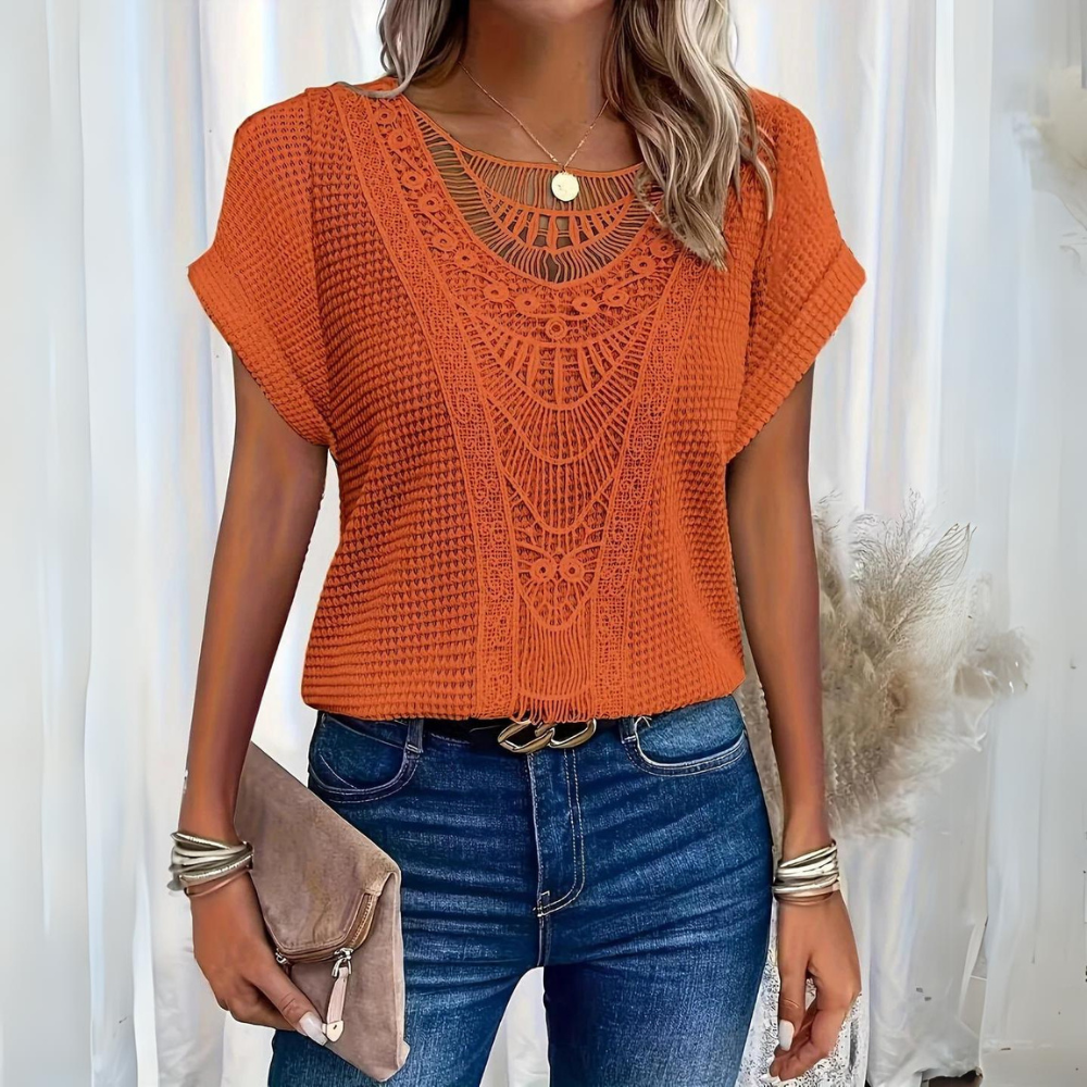 Women’s Elegant Lace Blouse with Flattering Fit