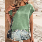 Women’s Casual Short-Sleeve Round Neck Top