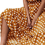 Women’s Sleeveless Polka Dot Relaxed Maxi Dress