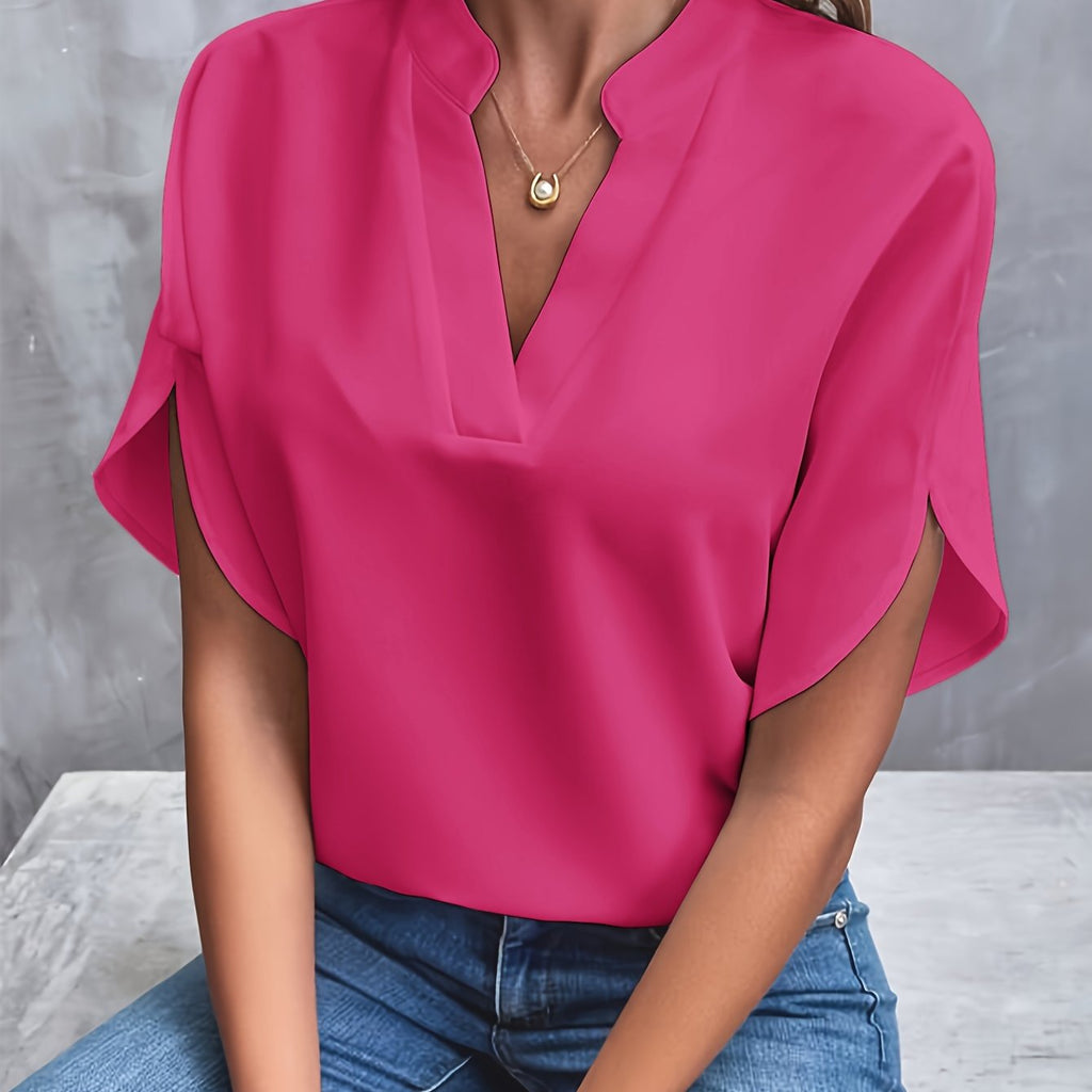 Women’s Elegant V-Neck Long Sleeve Blouse