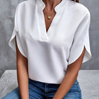 Women’s Elegant V-Neck Long Sleeve Blouse