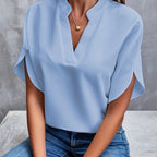 Women’s Elegant V-Neck Long Sleeve Blouse