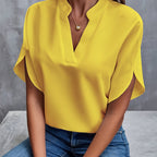 Women’s Elegant V-Neck Long Sleeve Blouse