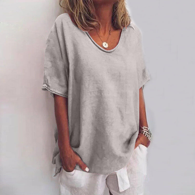 Women’s Relaxed Fit Scoop Neck Blouse