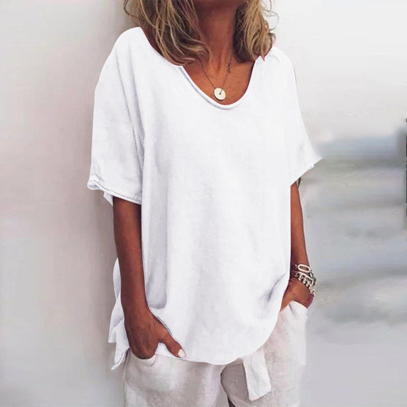 Women’s Relaxed Fit Scoop Neck Blouse