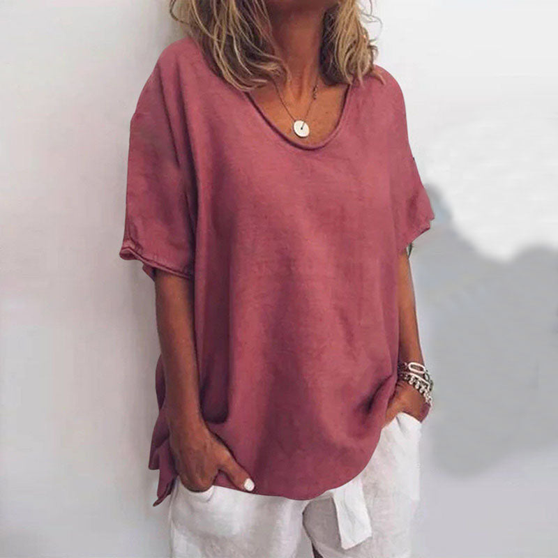 Women’s Relaxed Fit Scoop Neck Blouse