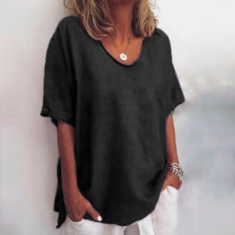 Women’s Relaxed Fit Scoop Neck Blouse
